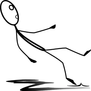 Al sliding on a banana skin