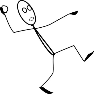 Al throwing a stone