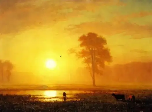 albert biertadt painting oil on canvas