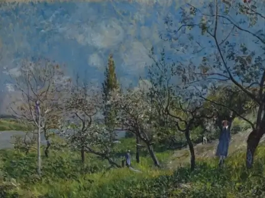 alfred sisley painting oil on canvas