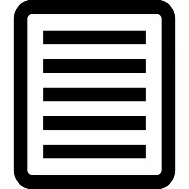 align justify sign icon flat black white symmetric lines outline
