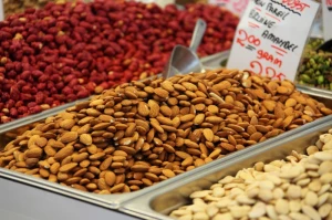 almond brown closeup