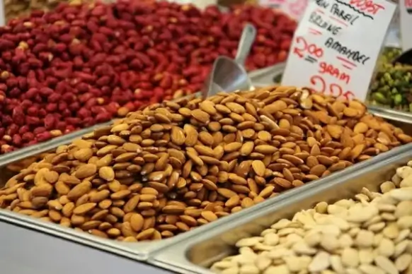 almonds and nuts