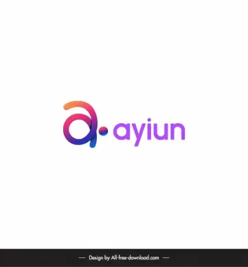 alphabet a logo elegant flat design 