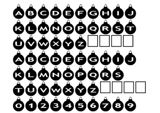 AlphaShapes xmas balls