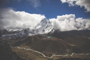 alps climbing cloud frozen glacier hiking himalayas