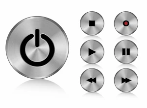 Aluminium buttons