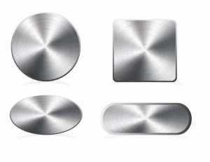 Aluminium buttons
