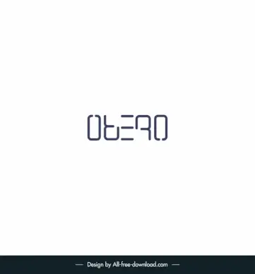 ambigram veero logotype flat geometric lines text sketch