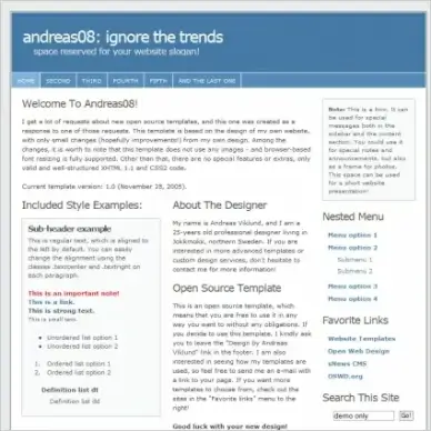 And reas 08 Template
