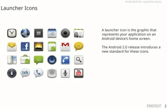 android 20 icon design psd layered file