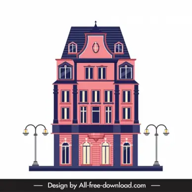 apartment template elegant symmetric classical design