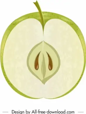 apple fruit background closeup vertical cut sketch