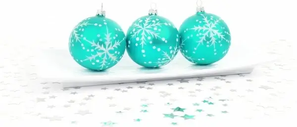 aqua bauble decoration
