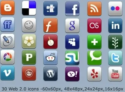 Aquaticus Social Icons icons pack