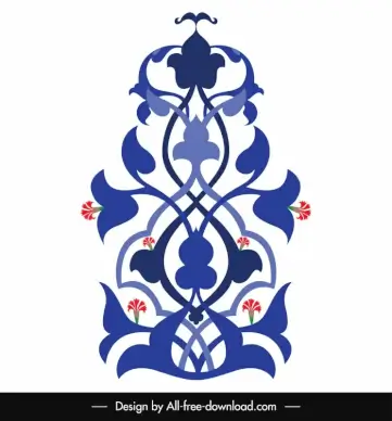 arabesque islamic ornament template elegant flat symmetric shape