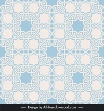 arabic pattern template flat seamless symmetrical repeating shapes sketch