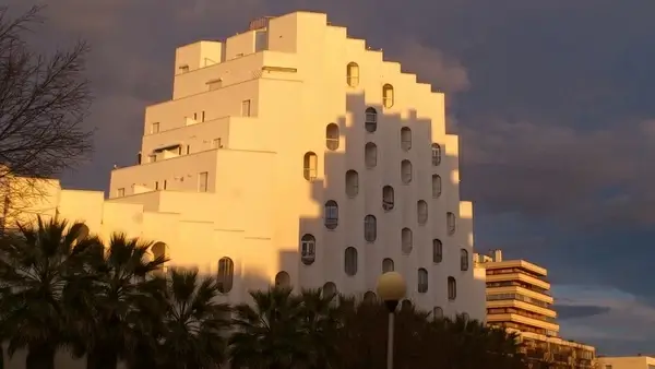 architecture city sunset