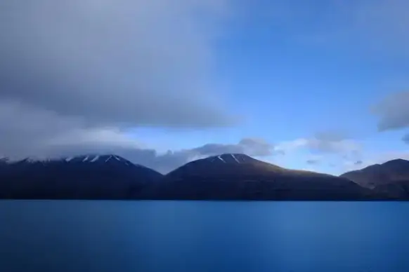 arctic cloud dawn evening fjord fog lake landscape