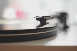 arm audio close up curve music needle player record