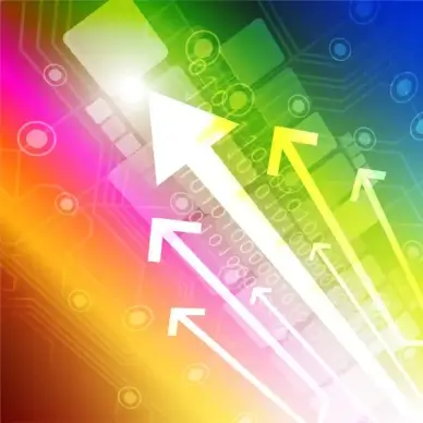 arrow abstract colorful background