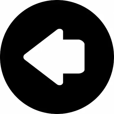 arrow alt circle left flat sign icon