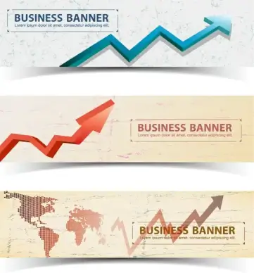 arrow up chart graph banner
