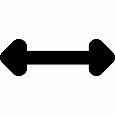 arrows alt h flat silhouette sign icon