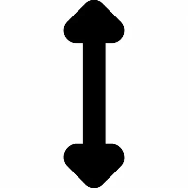 arrows alt v flat vertical sign icon