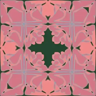 Art Nouveau Tile Pattern clip art