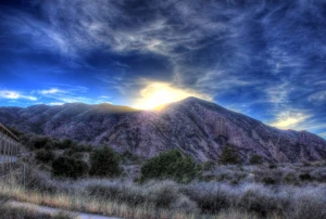 artistic sunset at big bend national park texas
