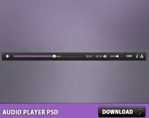 Audio Player Free PSD