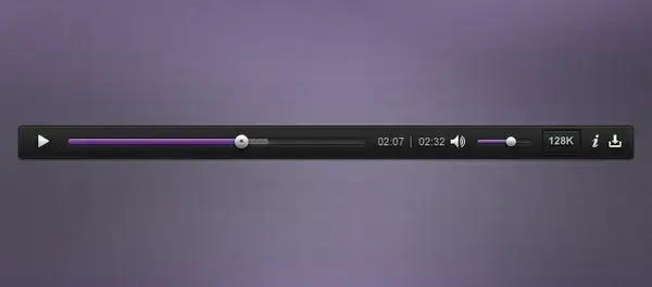 Audio Player PSD