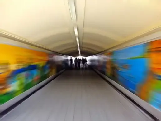 auto blur fast hallway metro motion move movement