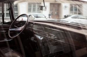 automobile black and white blur car city glass light