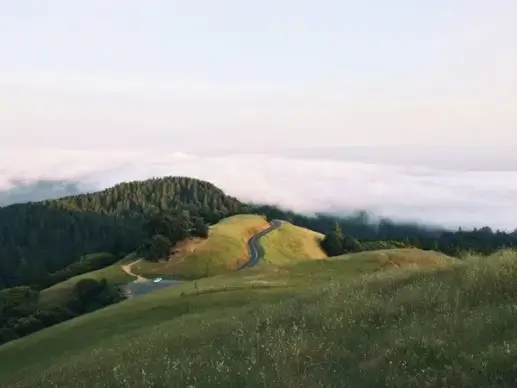 autumn cloud country countryside fall field fog