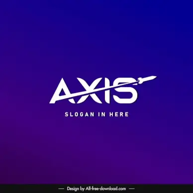 axis logotype flat modern texts dynamic flying airplane sketch