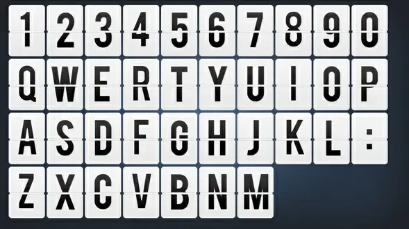 A-Z Letterboard PSD