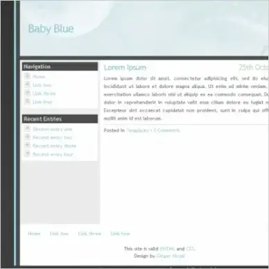 Baby Blue Template