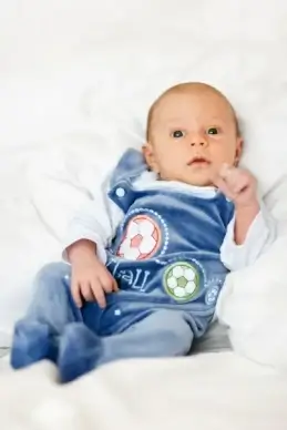 baby football player
