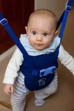 baby in bouncer