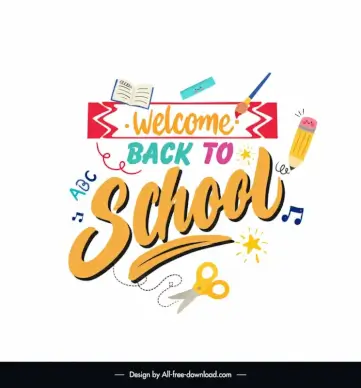back to school quotes design elements dynamic education tools elements