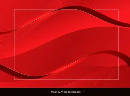 background red template dynamic curved lines elegance