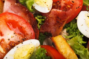 bacon closeup cuisine