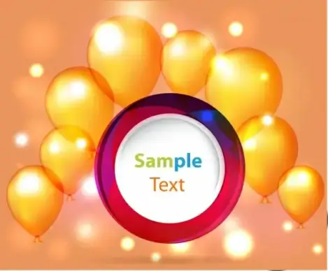 balloons decoration background bright shiny sparkling style