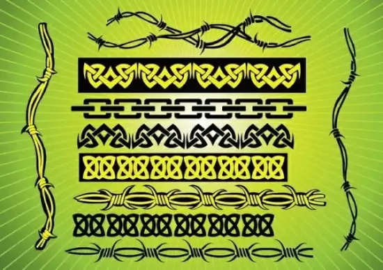 Barbed Wire Tribal Vectors