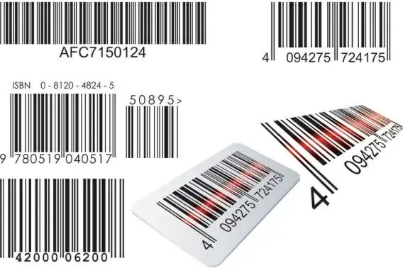 barcode design elements vector set