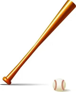base ball bat and ball