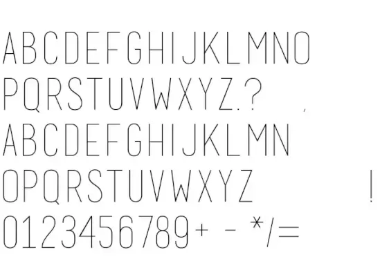 Basic Title Font