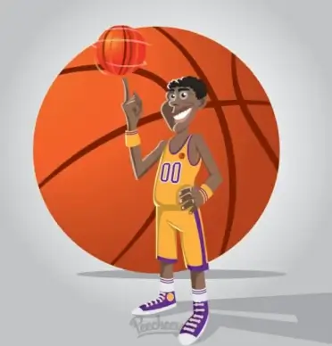 basketball player illustration